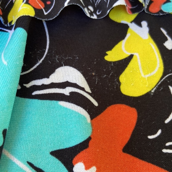 Rampage Halter Tubal Layered Black Floral Top! - Picture 4 of 12